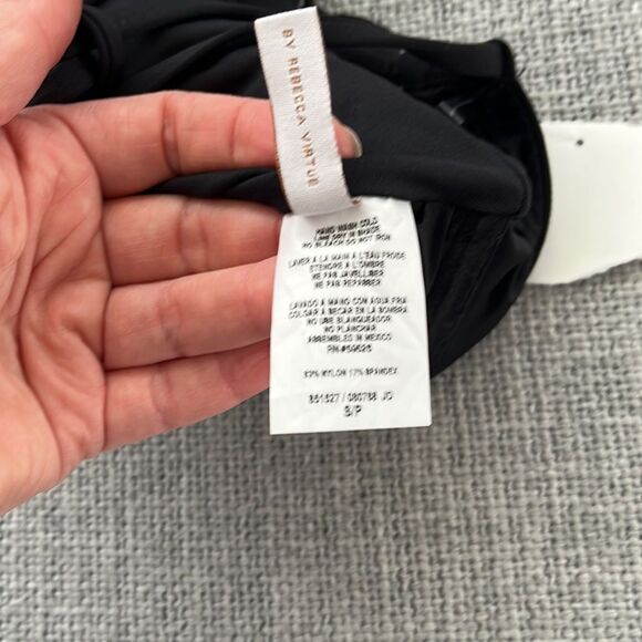 Becca Swimsuit Womens Small Black Color Code One Piece Halter Neck - Picture 6 of 7